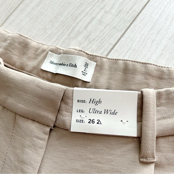 Abercrombie wide leg tailored pants - Picture 4 of 12